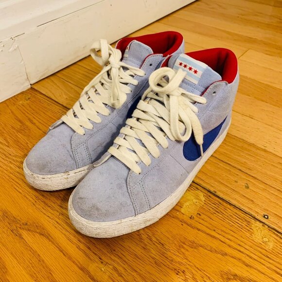 Nike Sb Blazer Chicago Ice Blue 2008 Size 9 - Picture 11 of 16